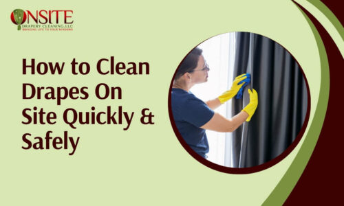 Clean drapes on site